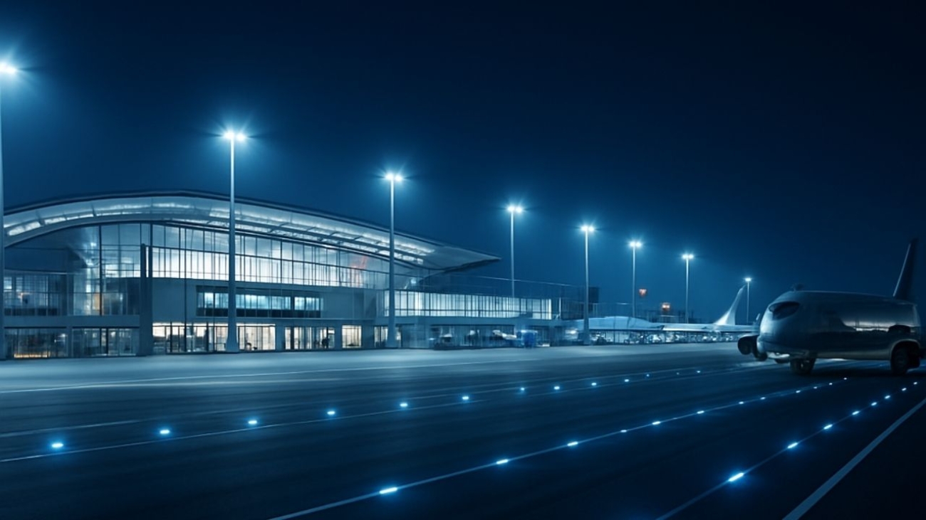 Modernizacja oświetlenia lotniskowego na LED – korzyści, oszczędności, trwałość